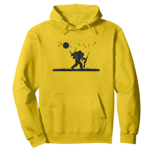 Bigfoot Hunting With Rifle Hoodie Funny Outdoor Hunter Gift TS12 Daisy Print Your Wear