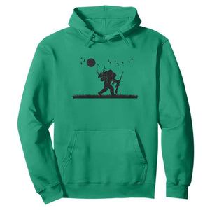 Bigfoot Hunting With Rifle Hoodie Funny Outdoor Hunter Gift TS12 Irish Green Print Your Wear