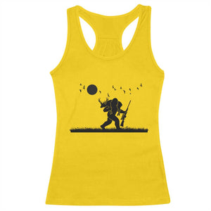 Bigfoot Hunting With Rifle Racerback Tank Top Funny Outdoor Hunter Gift TS12 Daisy Print Your Wear