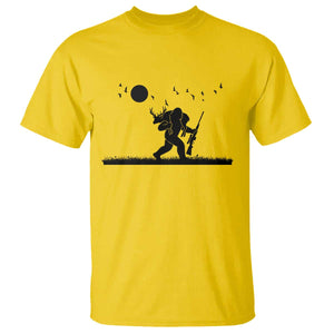 Bigfoot Hunting With Rifle T Shirt Funny Outdoor Hunter Gift TS12 Daisy Print Your Wear