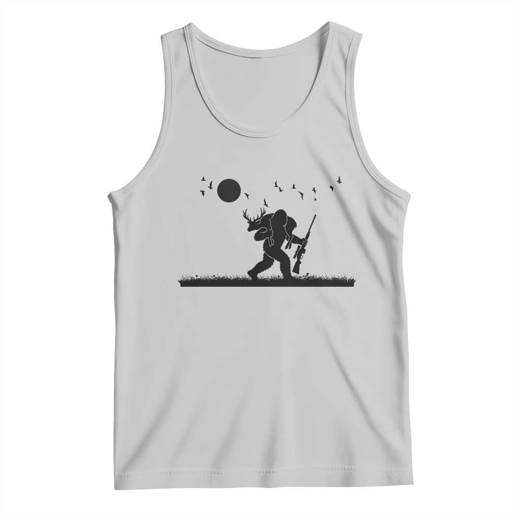 Bigfoot Hunting With Rifle Tank Top Funny Outdoor Hunter Gift TS12 Ash Print Your Wear