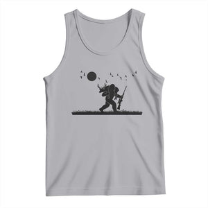 Bigfoot Hunting With Rifle Tank Top Funny Outdoor Hunter Gift TS12 Athletic Heather Print Your Wear