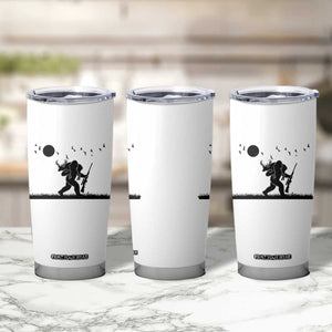 Bigfoot Hunting With Rifle Tumbler Cup Funny Outdoor Hunter Gift TS12 Print Your Wear