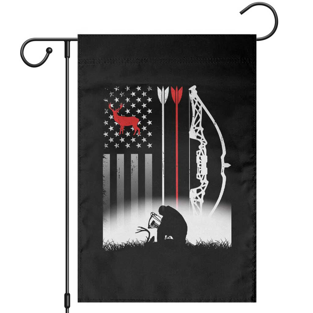 Bow Deer Hunting Garden Flag American Flag Hunter Gift TS12 Black Print Your Wear