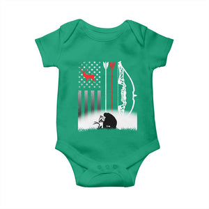 Bow Deer Hunting Baby Onesie American Flag Hunter Gift TS12 Irish Green Print Your Wear