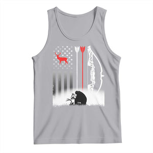 Bow Deer Hunting Tank Top American Flag Hunter Gift TS12 Athletic Heather Print Your Wear