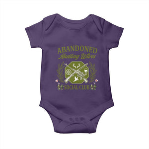 Funny Hunter Wife Baby Onesie Abandoned Hunting Wives Social Club TS12 Purple Print Your Wear