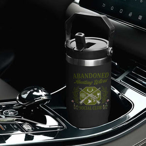 Funny Hunter Wife Flip Straw Tumbler Abandoned Hunting Wives Social Club TS12 Print Your Wear