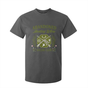 Funny Hunter Wife T Shirt For Kid Abandoned Hunting Wives Social Club TS12 Dark Heather Print Your Wear
