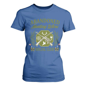 Funny Hunter Wife T Shirt For Women Abandoned Hunting Wives Social Club TS12 Royal Blue Print Your Wear