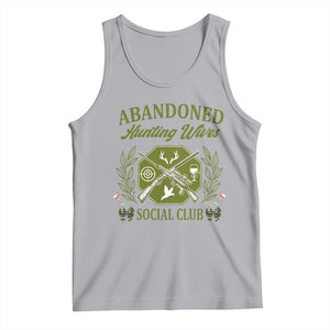 Funny Hunter Wife Tank Top Abandoned Hunting Wives Social Club TS12 Athletic Heather Print Your Wear