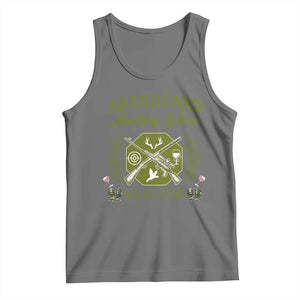 Funny Hunter Wife Tank Top Abandoned Hunting Wives Social Club TS12 Black Heather Print Your Wear