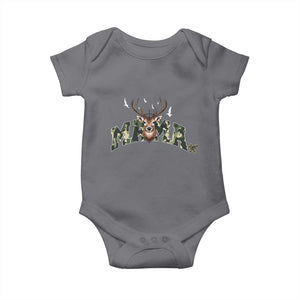 Mama Hunting Life Baby Onesie Deer Head Camo Gift TS12 Charcoal Print Your Wear