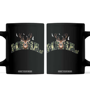 Mama Hunting Life Coffee Mug Deer Head Camo Gift TS12 Black Print Your Wear