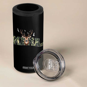 Mama Hunting Life 4 in 1 Can Cooler Tumbler Deer Head Camo Gift TS12 Print Your Wear
