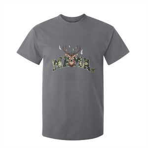 Mama Hunting Life T Shirt For Kid Deer Head Camo Gift TS12 Charcoal Print Your Wear
