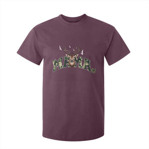 Mama Hunting Life T Shirt For Kid Deer Head Camo Gift TS12 Maroon Print Your Wear