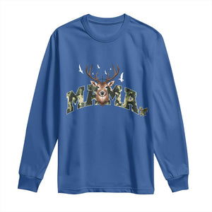 Mama Hunting Life Long Sleeve Shirt Deer Head Camo Gift TS12 Royal Blue Print Your Wear