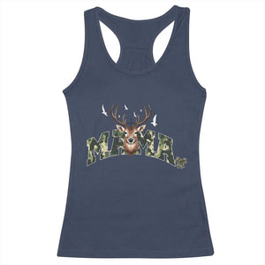 Mama Hunting Life Racerback Tank Top Deer Head Camo Gift TS12 Navy Print Your Wear
