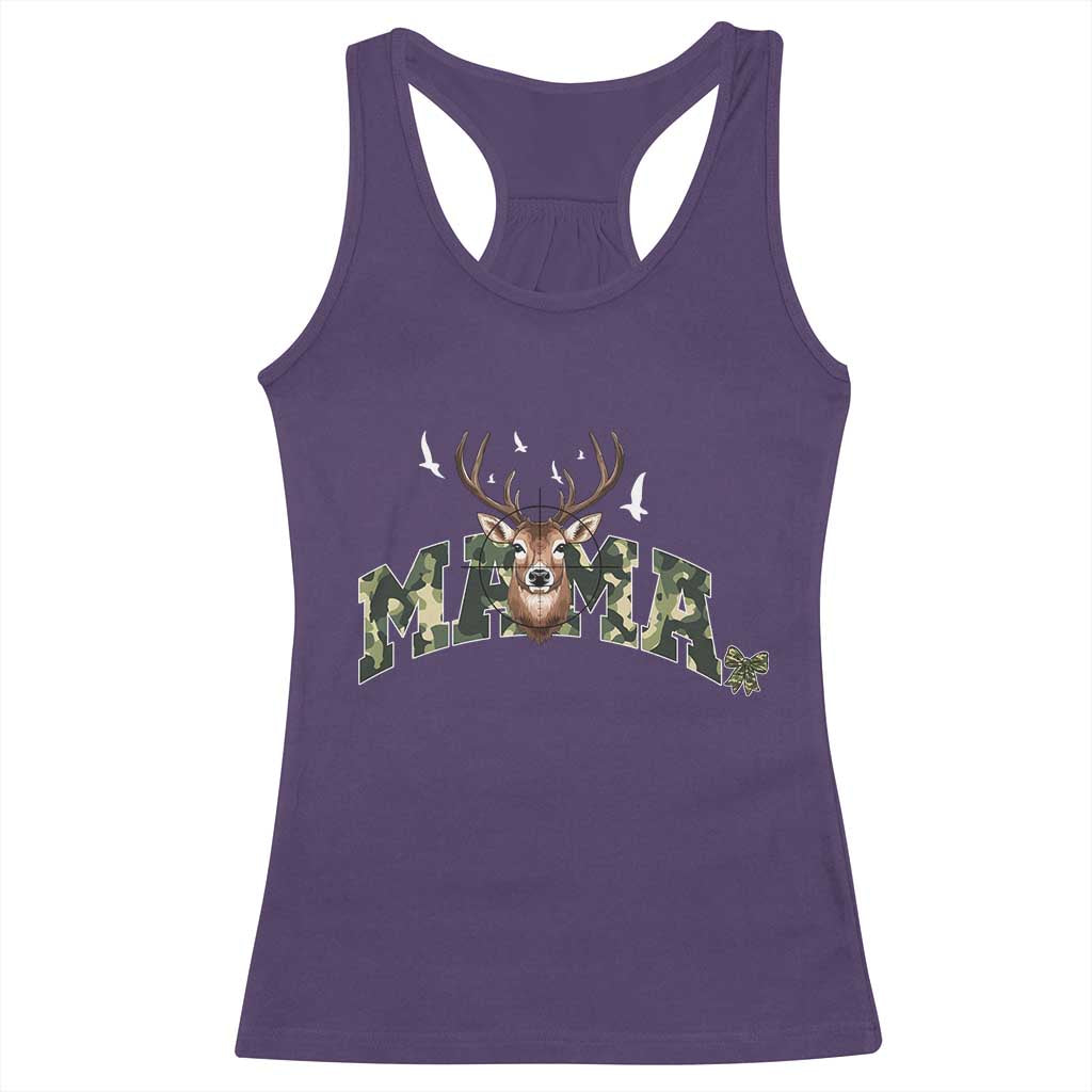 Mama Hunting Life Racerback Tank Top Deer Head Camo Gift TS12 Purple Print Your Wear