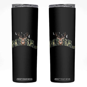 Mama Hunting Life Skinny Tumbler Deer Head Camo Gift TS12 Black Print Your Wear