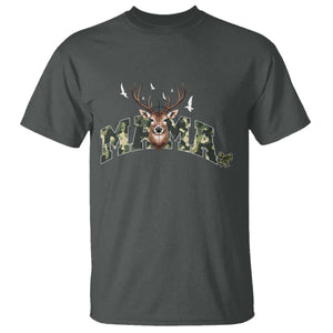 Mama Hunting Life T Shirt Deer Head Camo Gift TS12 Dark Heather Print Your Wear