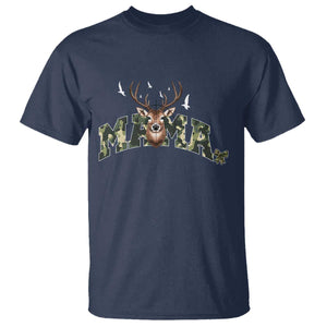 Mama Hunting Life T Shirt Deer Head Camo Gift TS12 Navy Print Your Wear