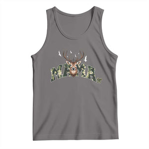 Mama Hunting Life Tank Top Deer Head Camo Gift TS12 Deep Heather Print Your Wear