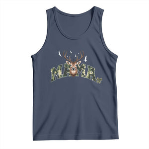 Mama Hunting Life Tank Top Deer Head Camo Gift TS12 Navy Print Your Wear