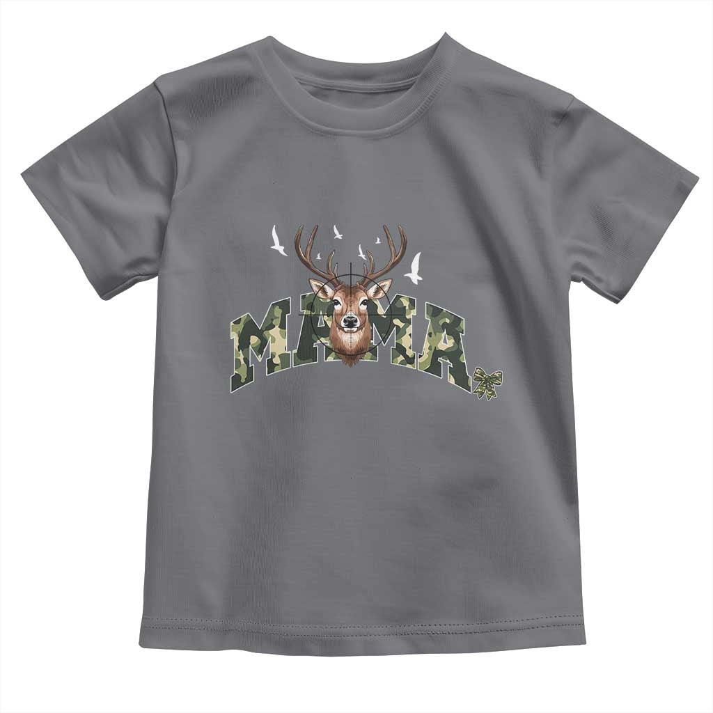 Mama Hunting Life Toddler T Shirt Deer Head Camo Gift TS12 Charcoal Print Your Wear