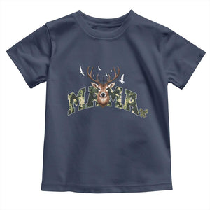 Mama Hunting Life Toddler T Shirt Deer Head Camo Gift TS12 Navy Print Your Wear