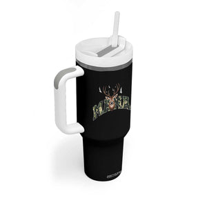 Mama Hunting Life Tumbler With Handle Deer Head Camo Gift TS12 Print Your Wear