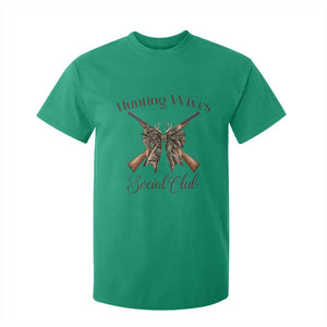 Funny Hunter Wife T Shirt For Kid Hunting Wives Social Club TS12 Irish Green Print Your Wear