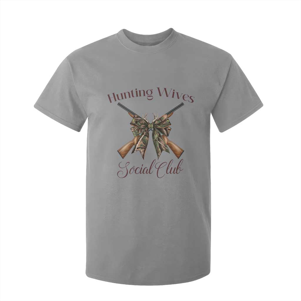 Funny Hunter Wife T Shirt For Kid Hunting Wives Social Club TS12 Sport Gray Print Your Wear