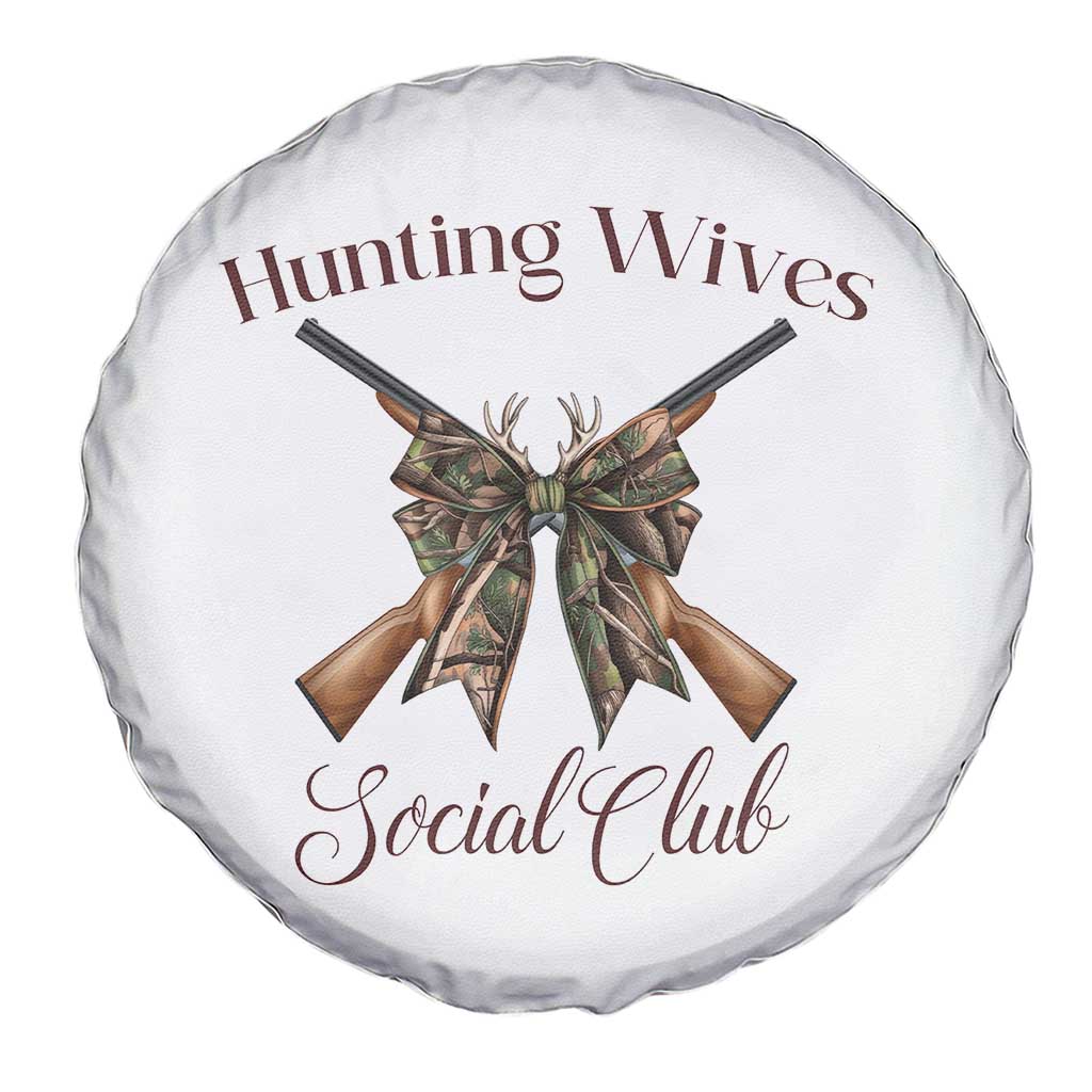 Funny Hunter Wife Spare Tire Cover Hunting Wives Social Club TS12 Print Your Wear