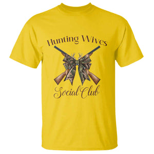 Funny Hunter Wife T Shirt Hunting Wives Social Club TS12 Daisy Print Your Wear