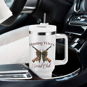 Funny Hunter Wife Tumbler With Handle Hunting Wives Social Club TS12 Print Your Wear