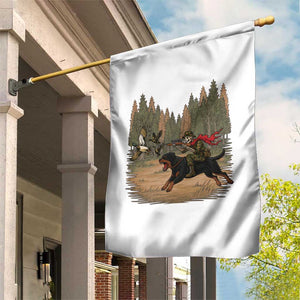 Funny Skeleton Riding Labrador Hunting Garden Flag Gift For Hunter TS12 Print Your Wear