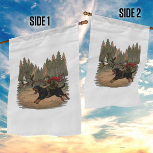 Funny Skeleton Riding Labrador Hunting Garden Flag Gift For Hunter TS12 Print Your Wear