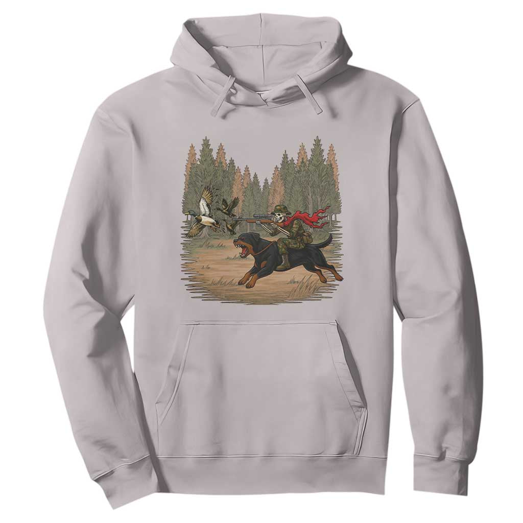 Funny Skeleton Riding Labrador Hunting Hoodie Gift For Hunter TS12 Ice Gray Print Your Wear