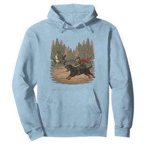 Funny Skeleton Riding Labrador Hunting Hoodie Gift For Hunter TS12 Light Blue Print Your Wear