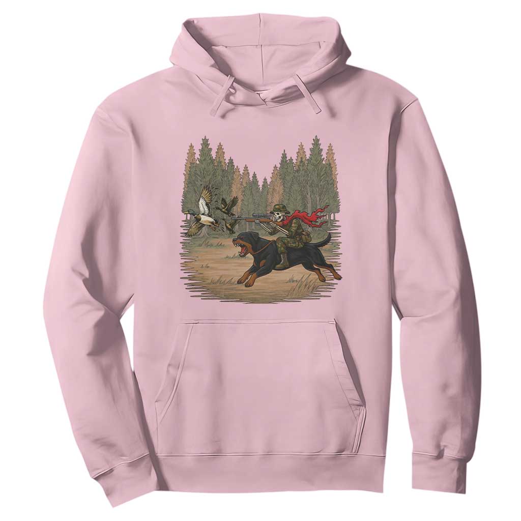 Funny Skeleton Riding Labrador Hunting Hoodie Gift For Hunter TS12 Light Pink Print Your Wear