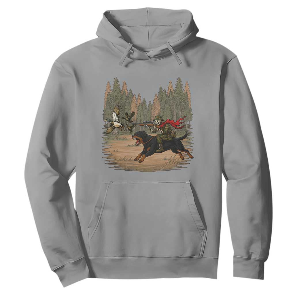 Funny Skeleton Riding Labrador Hunting Hoodie Gift For Hunter TS12 Sport Gray Print Your Wear