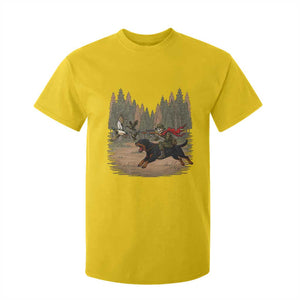 Funny Skeleton Riding Labrador Hunting T Shirt For Kid Gift For Hunter TS12 Daisy Print Your Wear