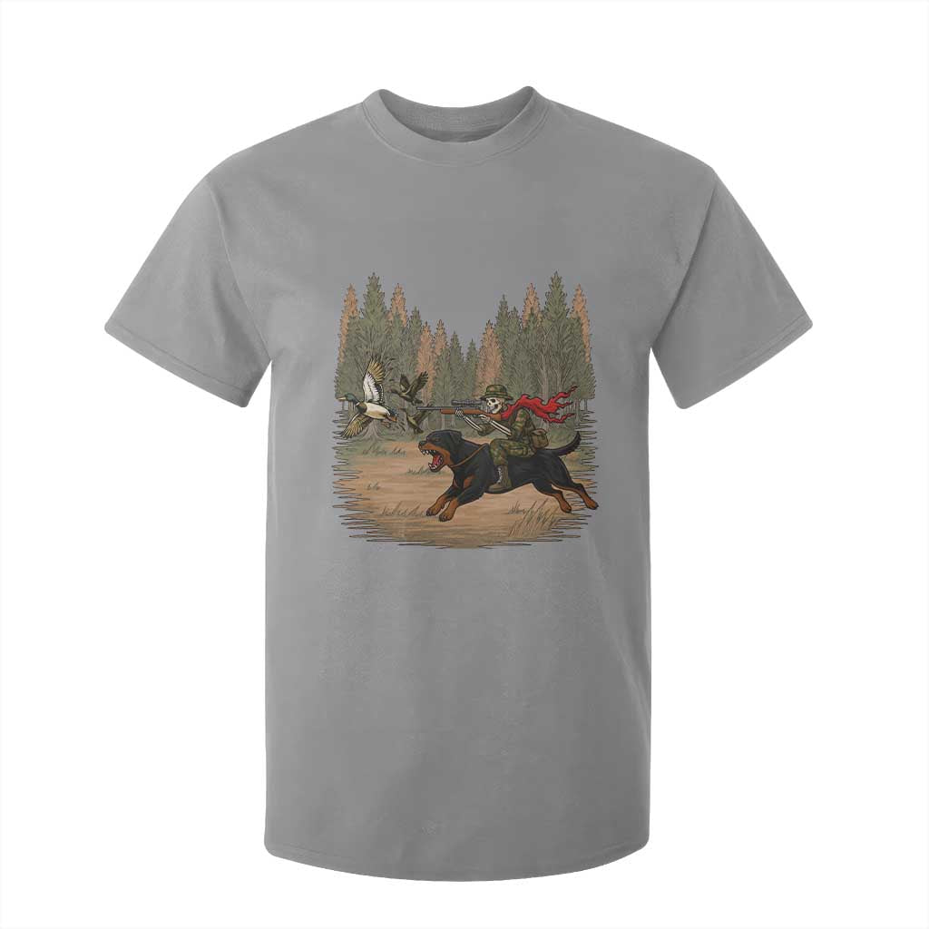 Funny Skeleton Riding Labrador Hunting T Shirt For Kid Gift For Hunter TS12 Sport Gray Print Your Wear