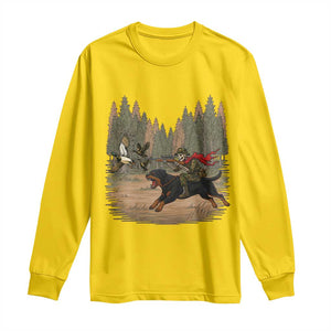 Funny Skeleton Riding Labrador Hunting Long Sleeve Shirt Gift For Hunter TS12 Daisy Print Your Wear