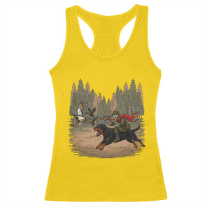 Funny Skeleton Riding Labrador Hunting Racerback Tank Top Gift For Hunter TS12 Daisy Print Your Wear