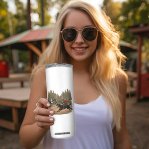 Funny Skeleton Riding Labrador Hunting Skinny Tumbler Gift For Hunter TS12 Print Your Wear