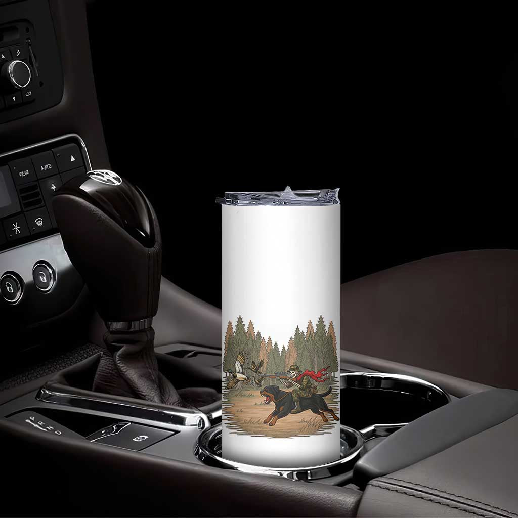 Funny Skeleton Riding Labrador Hunting Skinny Tumbler Gift For Hunter TS12 Print Your Wear