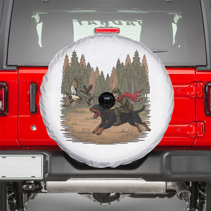 Funny Skeleton Riding Labrador Hunting Spare Tire Cover Gift For Hunter TS12 White Print Your Wear